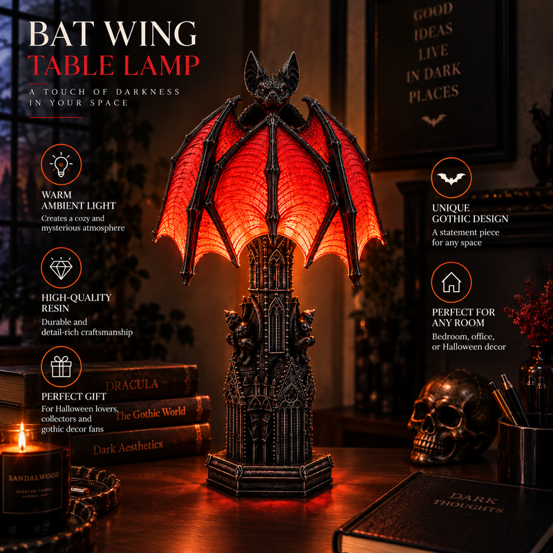 Bat Halloween Lamp By Alerika