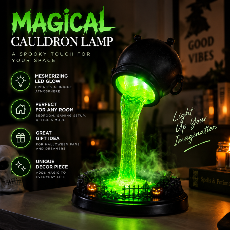 Witch Cauldron Lamp By Alerika